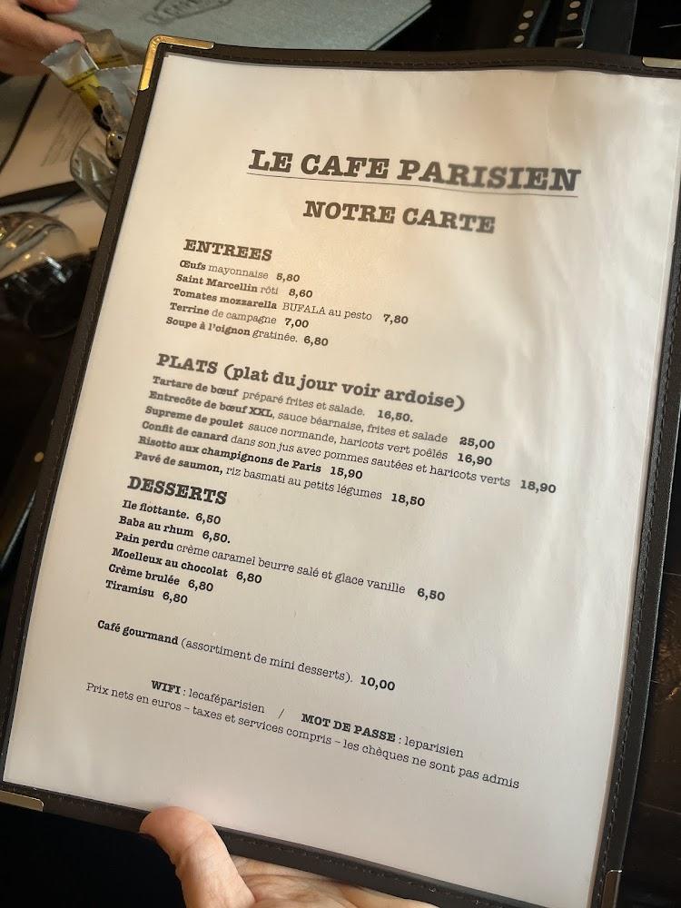 Le Café Parisien - Scan Menu 3