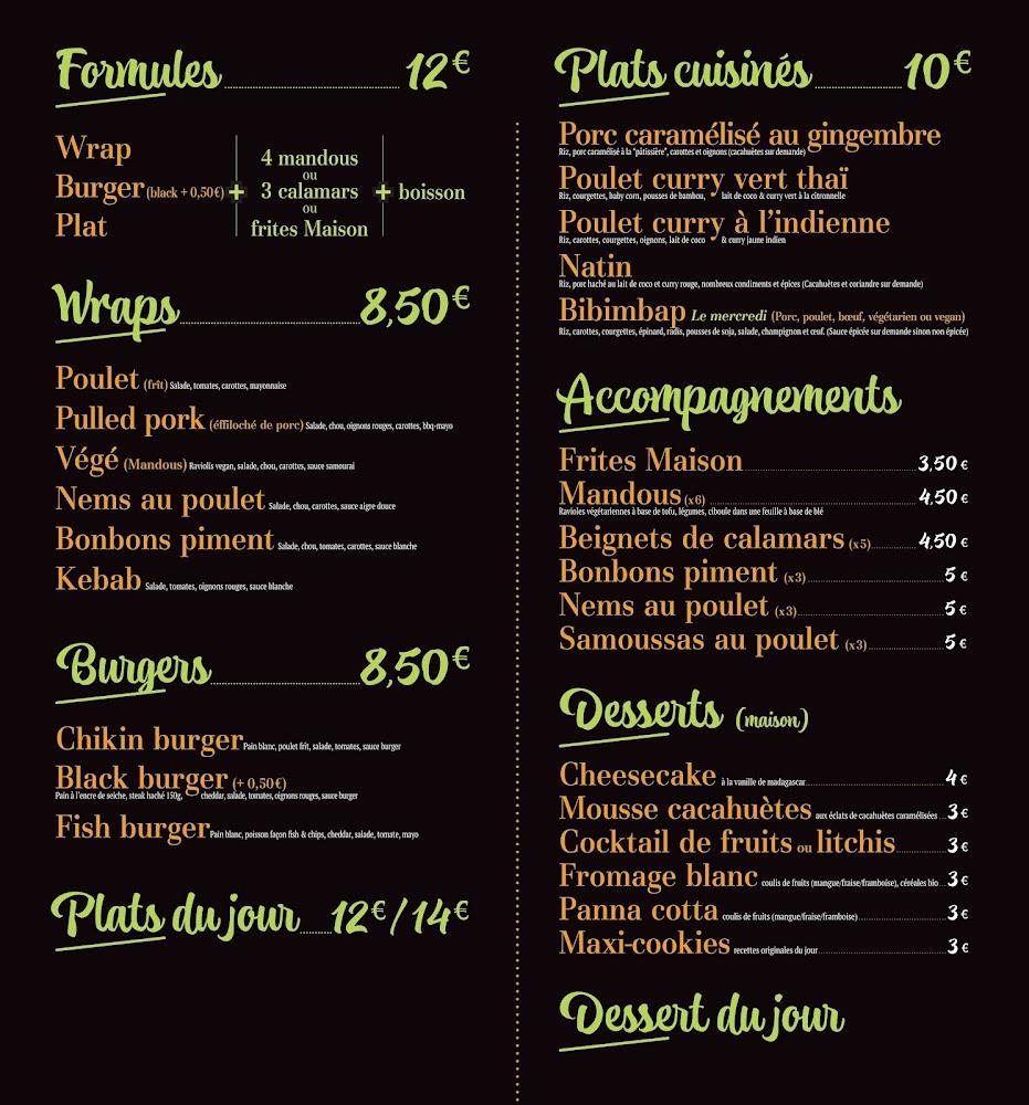 Le cameleon voyageur - Food Truck Orléans - Scan Menu 1