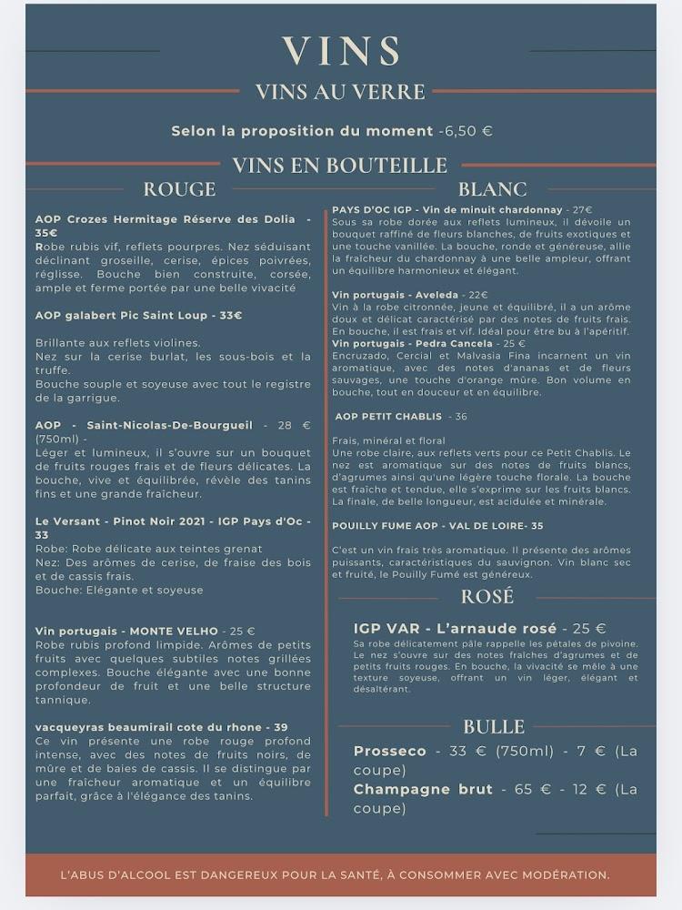 Le carré gourmet - Scan Menu 1
