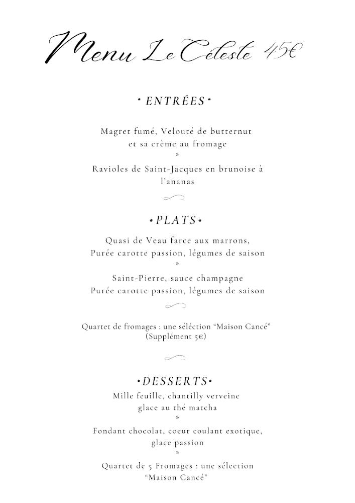 Le Céleste 68 - Scan Menu 2