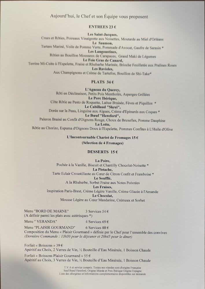 Le Château des Iles - Scan Menu 2