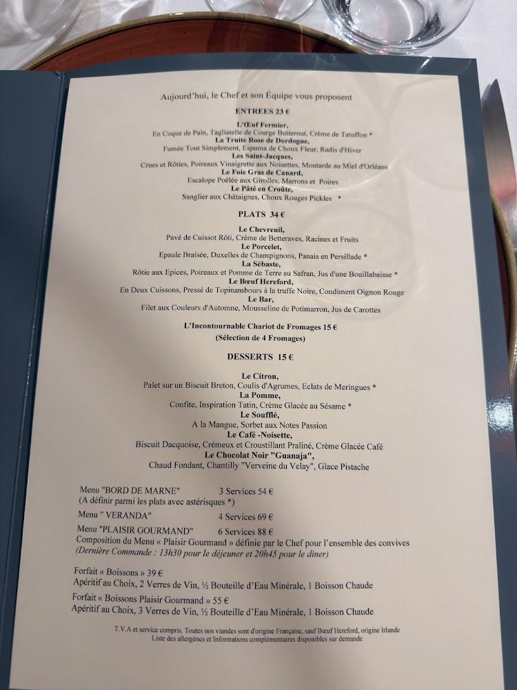 Le Château des Iles - Scan Menu 3