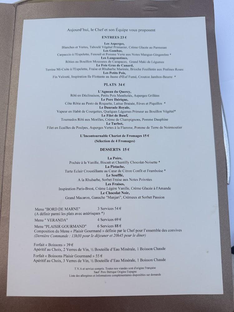 Le Château des Iles - Scan Menu 4