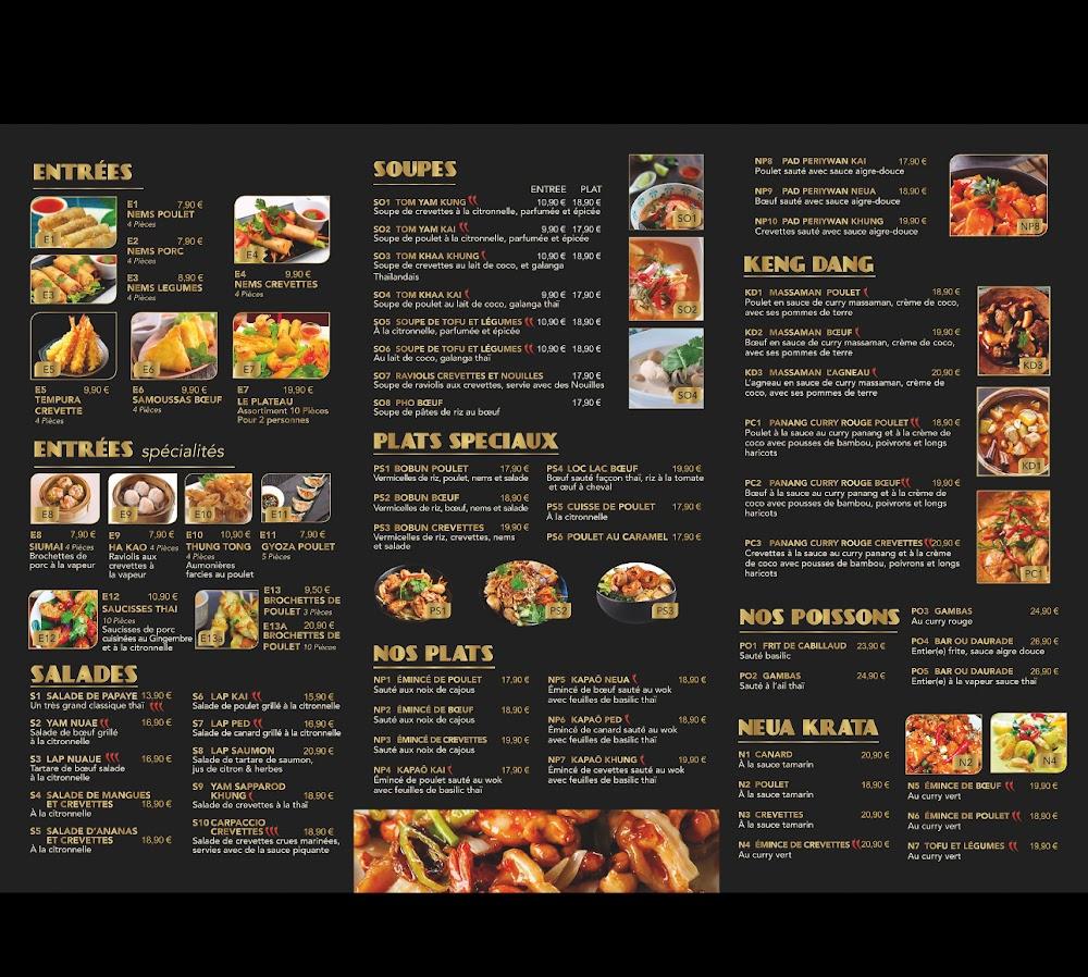 Le Commerce Brasserie et Restaurant Thaïlandais - Scan Menu 2