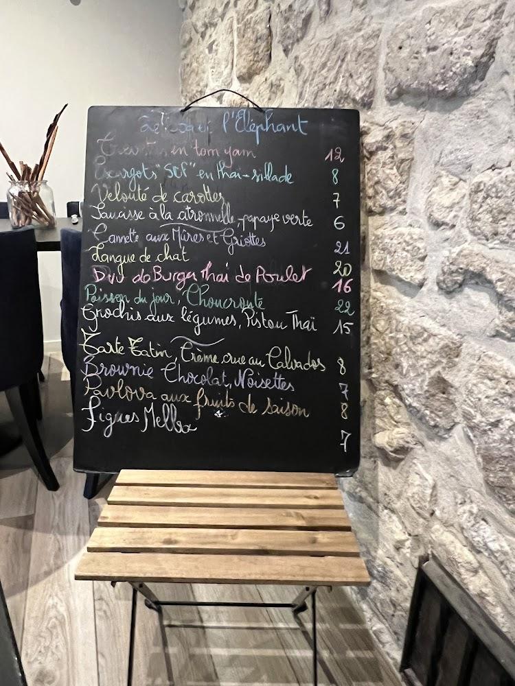Le Coq et l’ Elephant - Scan Menu 2