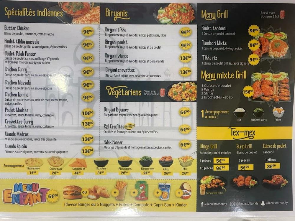 Le Cuistot - Scan Menu 2