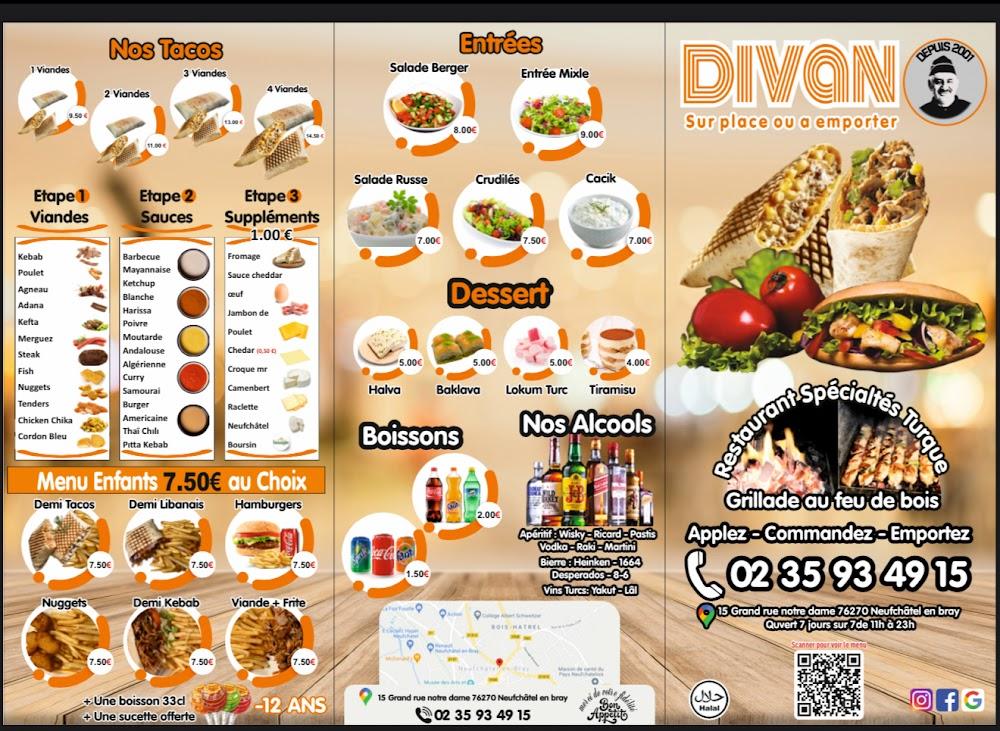 Le Divan - Scan Menu 1