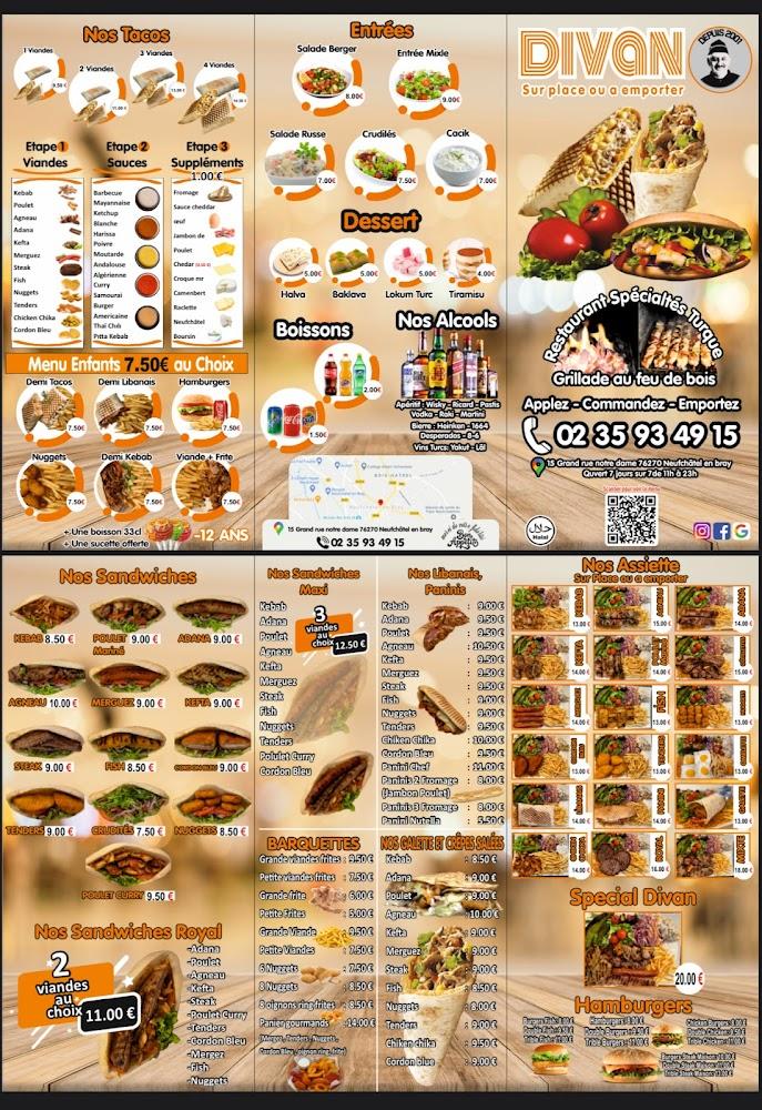 Le Divan - Scan Menu 2