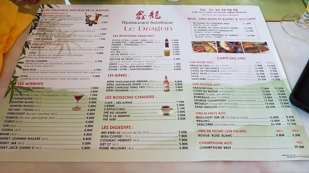 Le Dragon - Scan Menu 2