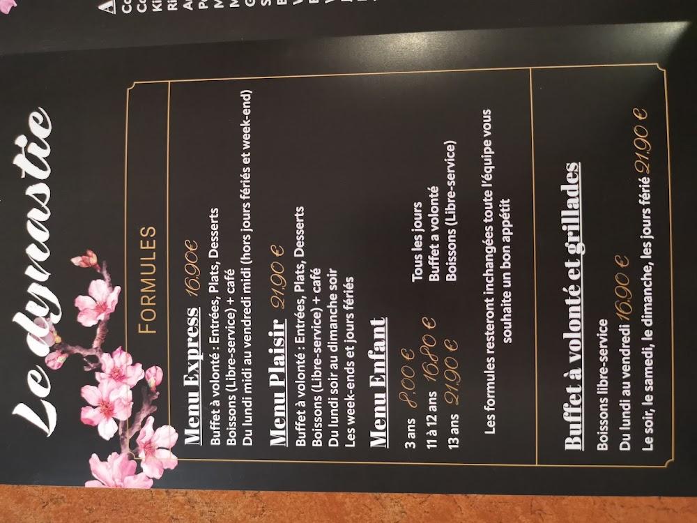 Le Dynastie - Scan Menu 1