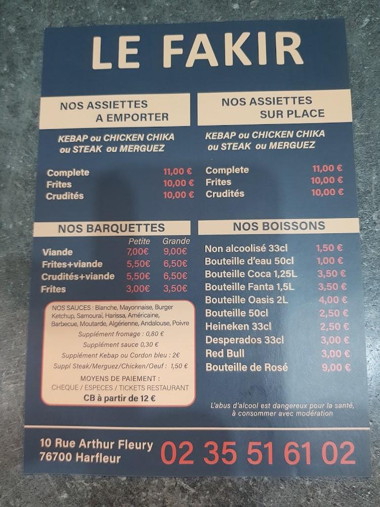 Le Fakir - Scan Menu 3