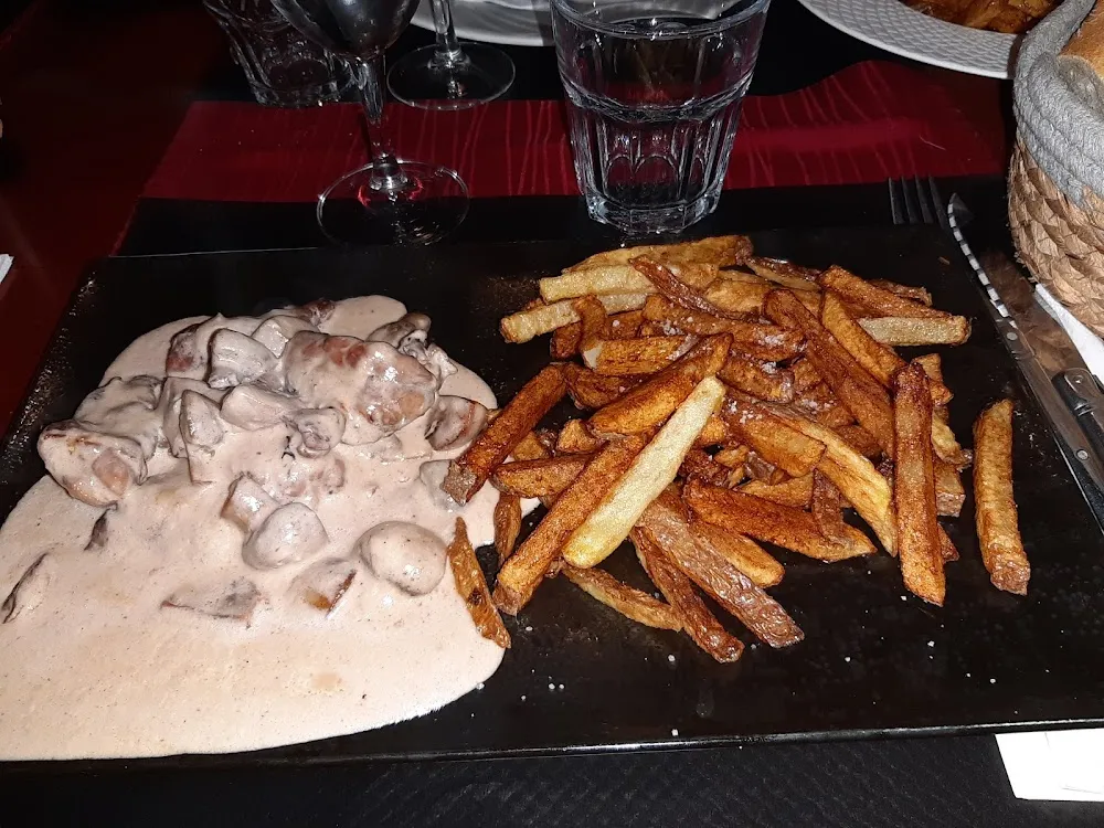 Riz de Veaux A la Crème Et Champignons