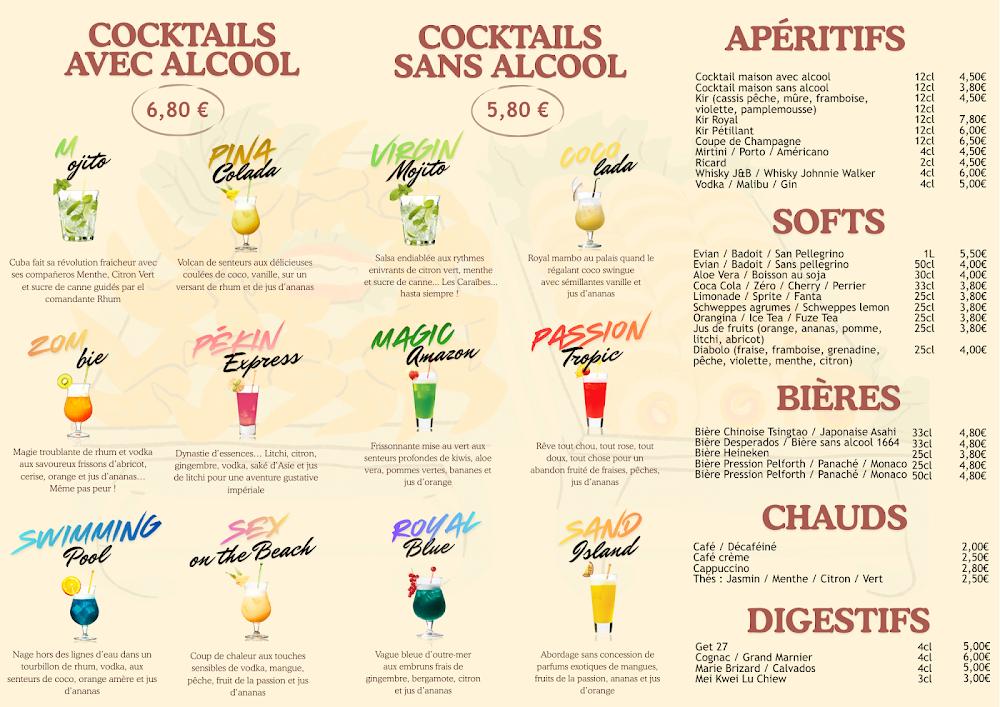 Le Grand Aigle - Restaurant Asiatique - Scan Menu 1
