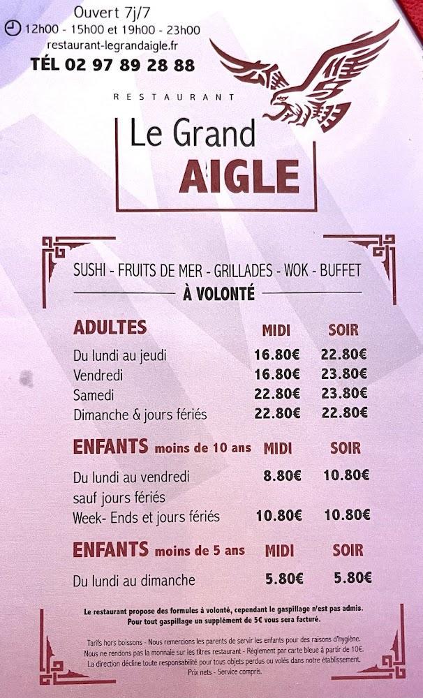 Le Grand Aigle - Restaurant Asiatique - Scan Menu 4
