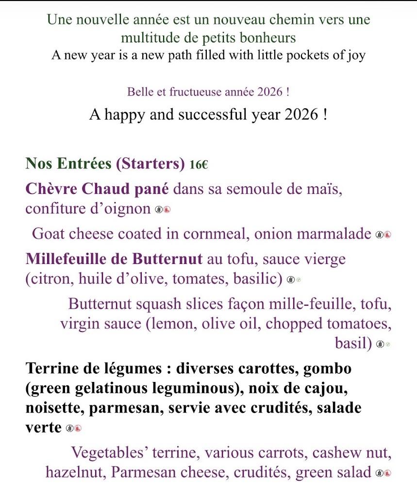 Le Grenier de Notre Dame - Scan Menu 2