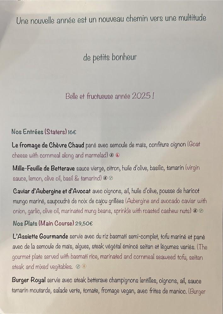 Le Grenier de Notre Dame - Scan Menu 3