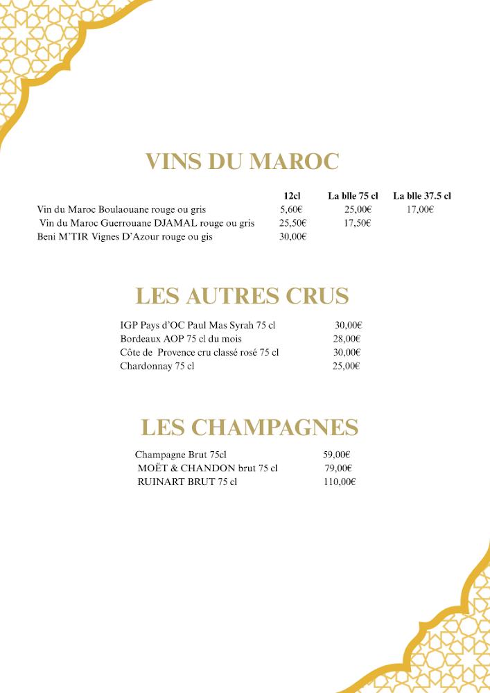 Le Mamounia - Scan Menu 2