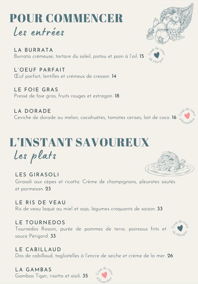 Le Morgan'Dine - Scan Menu 1