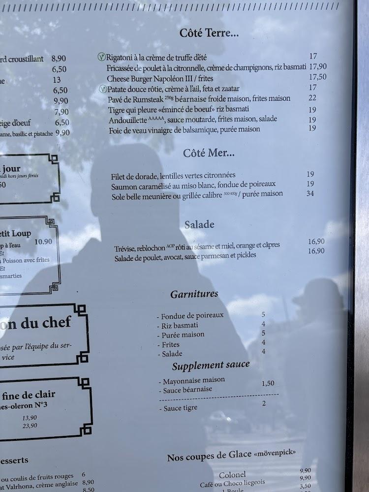 Le Napoléon III - Scan Menu 2