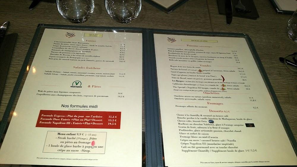 Le Napoléon III - Scan Menu 3