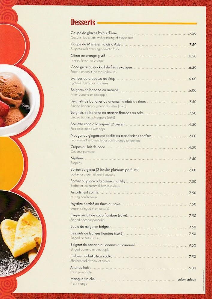Le Palais d'Asie - Scan Menu 3