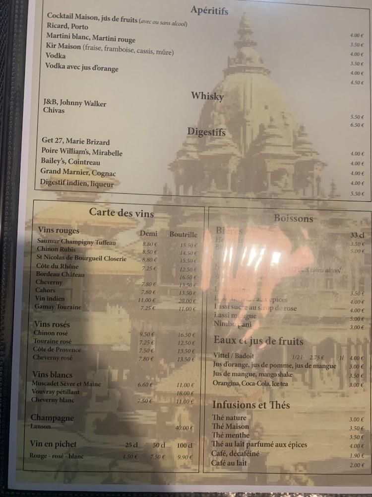 Le Palais du Rajah - Scan Menu 4