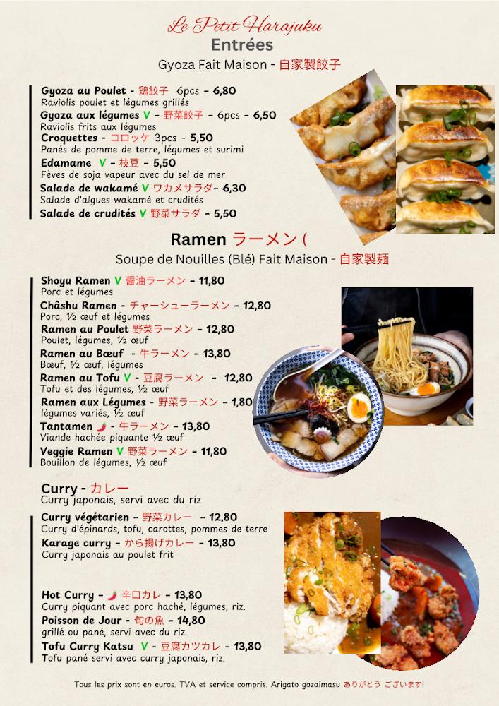 Le Petit Harajuku Ramen & Katsu - Scan Menu 1