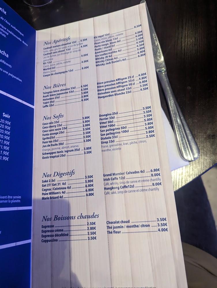 Le Phoenix - Scan Menu 2