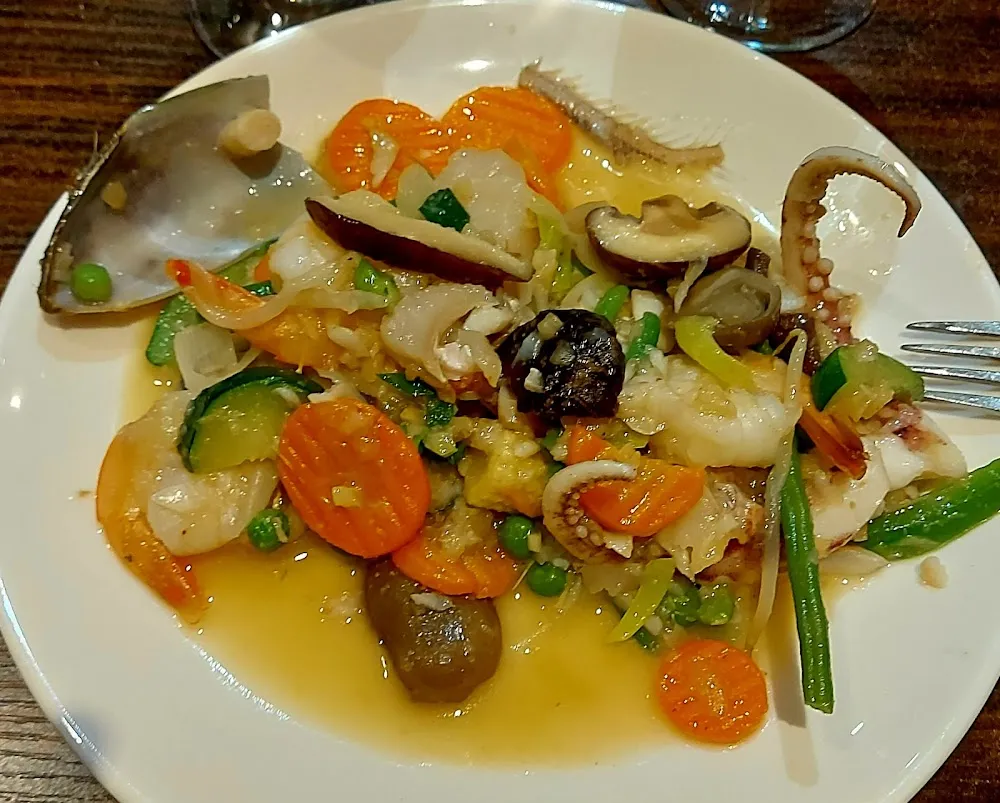 Wok de Légumes Et Fruits de Mer