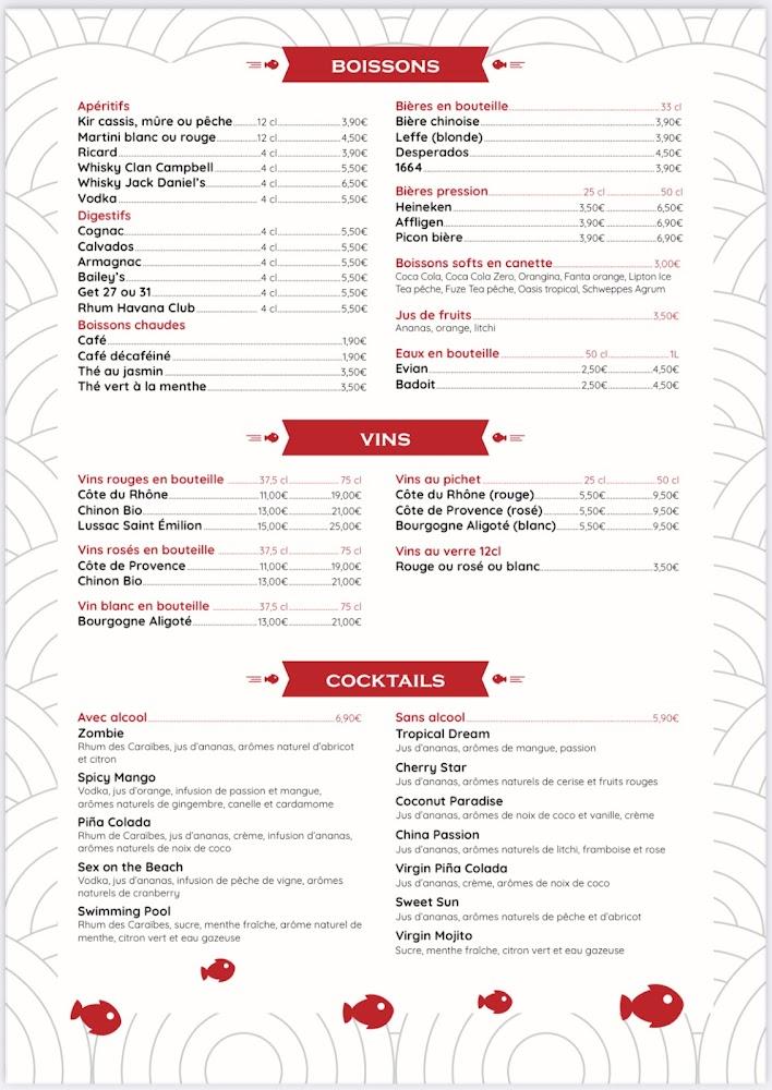 Le Poisson Rouge - Scan Menu 1