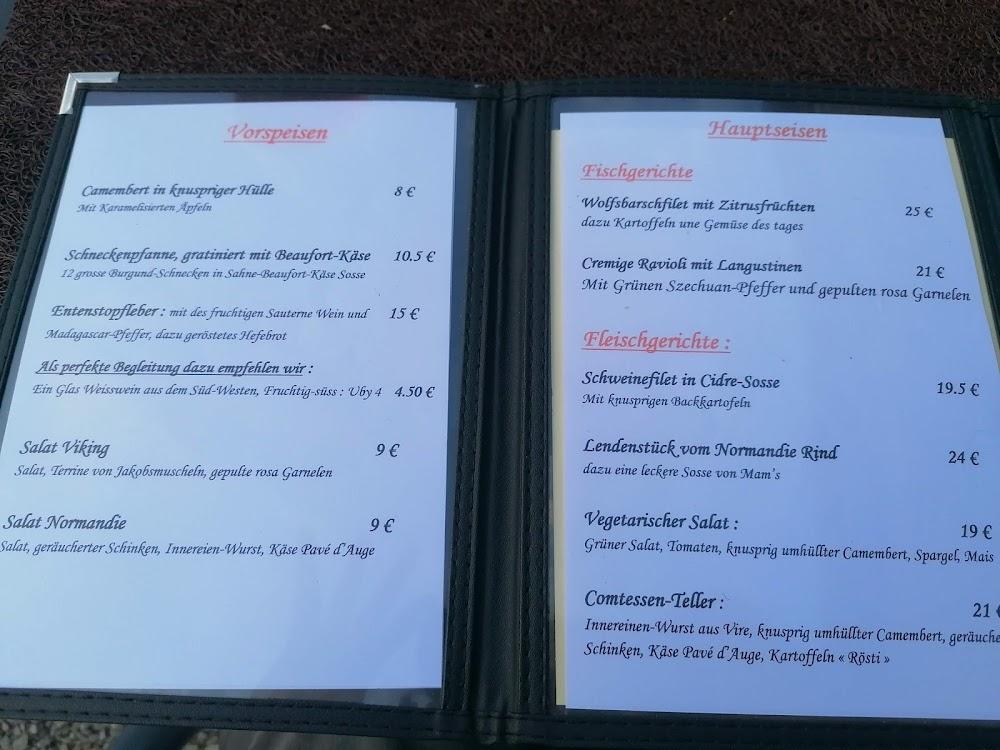 Le Relais de la Comté - Scan Menu 1