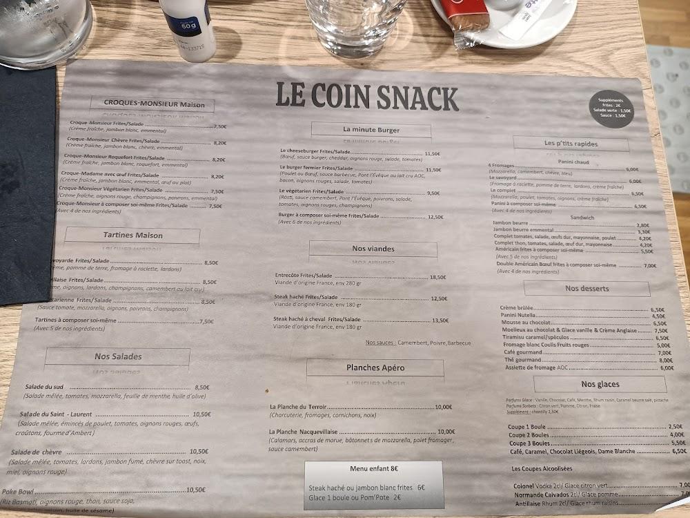 Le Saint Laurent - Scan Menu 1