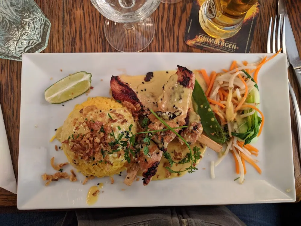 Brochette de Poulet Au Curry