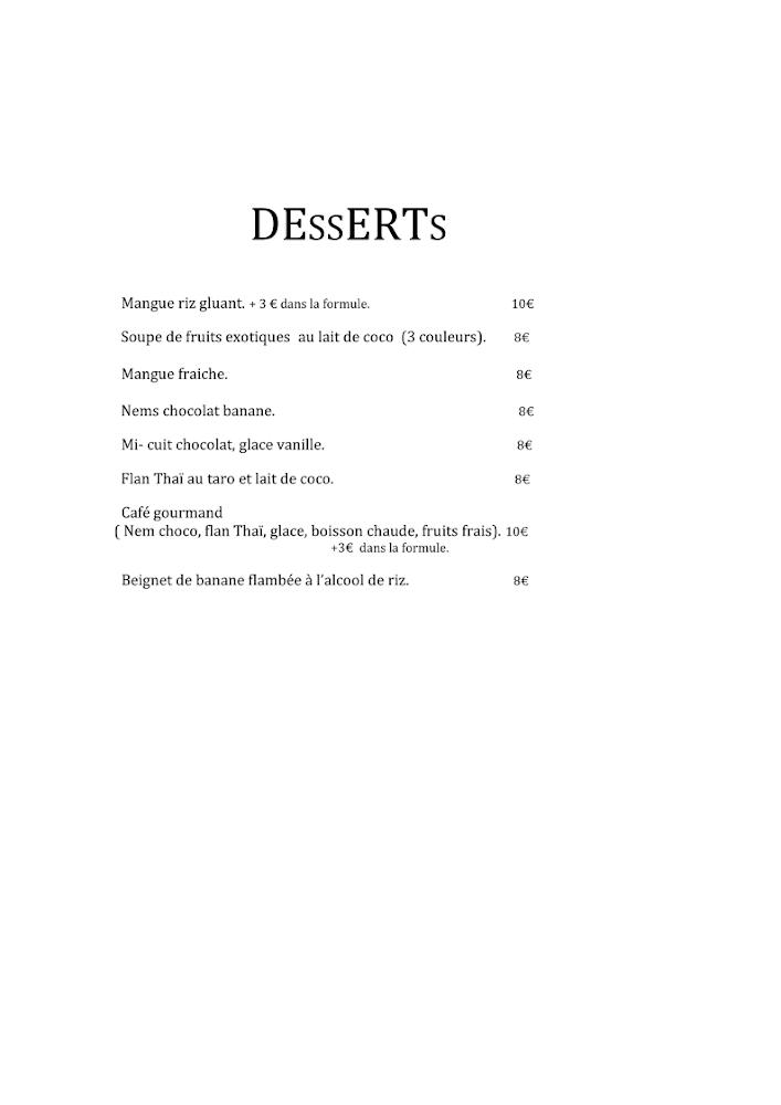 L'échappée Bistrot Thaï - Scan Menu 4