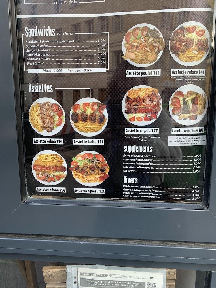 Les 4 Frères Bedri - Scan Menu 4