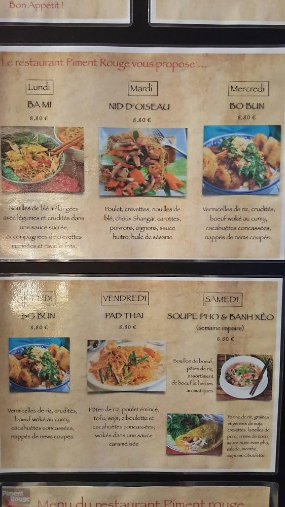 Les Baguettes de Piment Rouge - Scan Menu 1