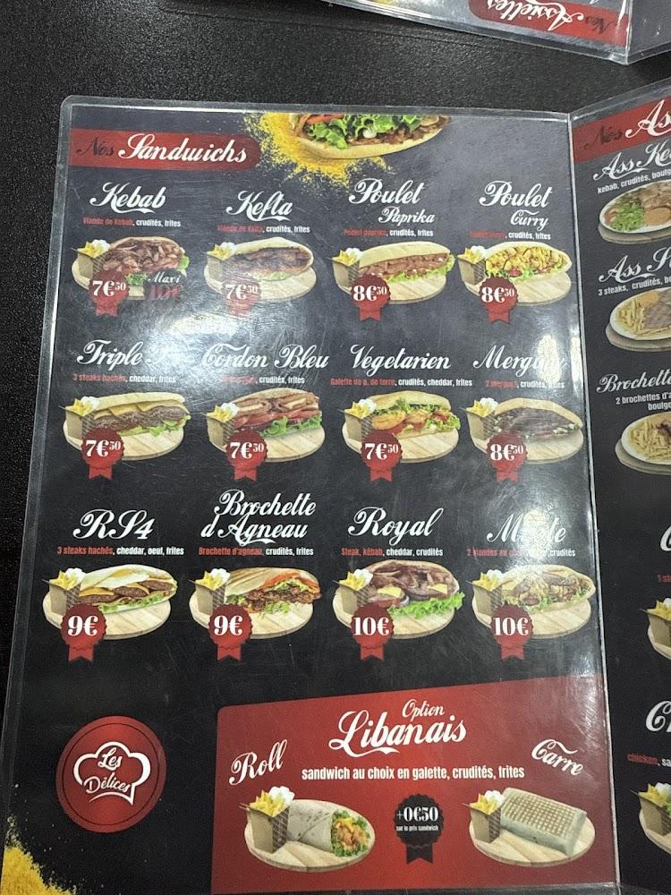Les Délices - Scan Menu 2