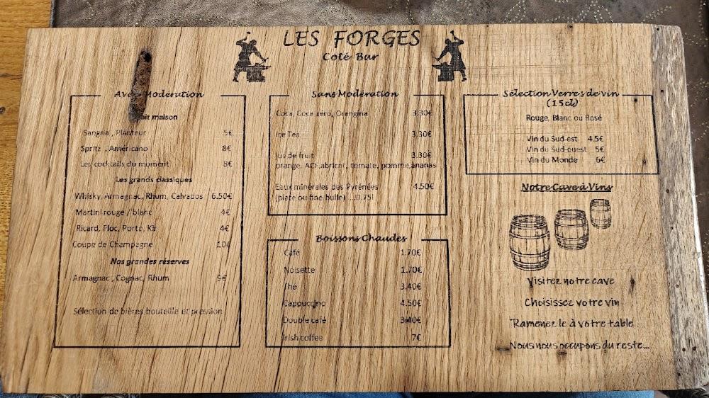 Les Forges - Scan Menu 2