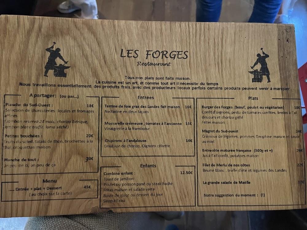 Les Forges - Scan Menu 3