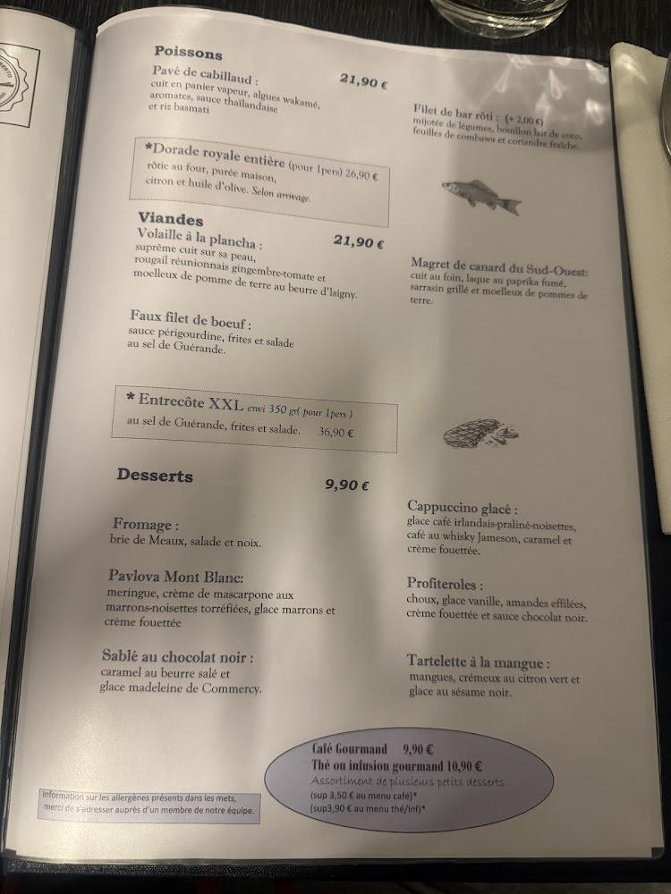 Les p'tites canailles. - Scan Menu 3