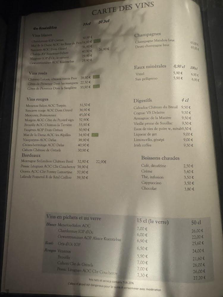 Les p'tites canailles. - Scan Menu 4