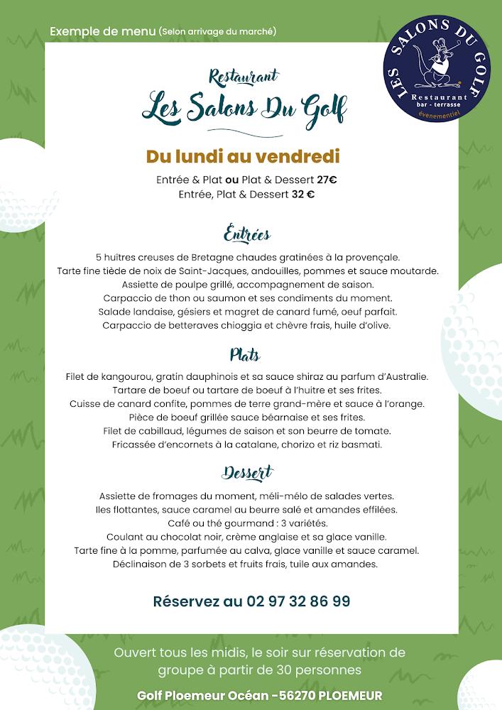 Les Salons du Golf - Scan Menu 2