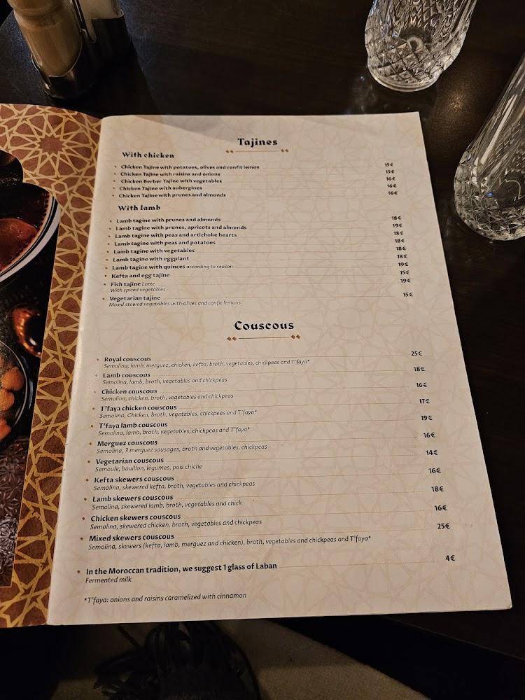 Les Saveurs de Marrakech - Scan Menu 3