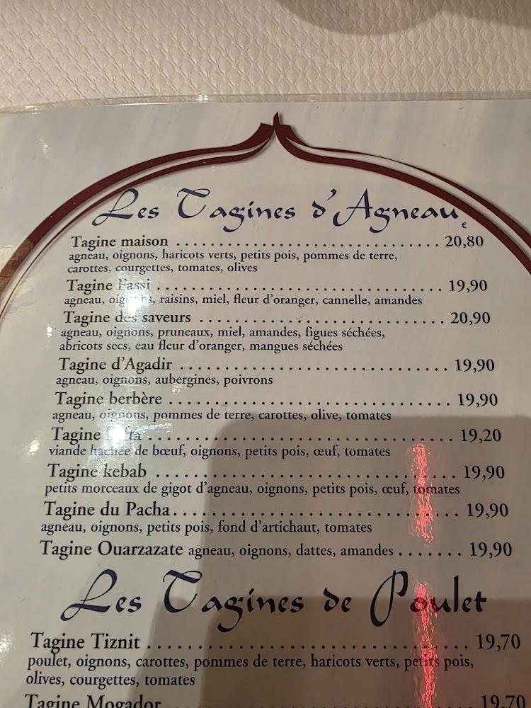Les Saveurs du Maroc - Scan Menu 1
