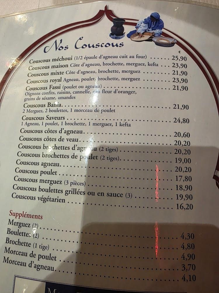 Les Saveurs du Maroc - Scan Menu 3
