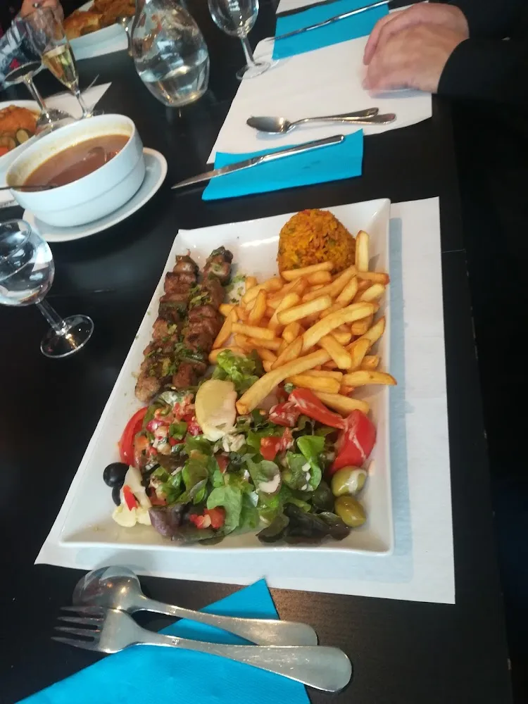 Brochette de Veau Grillée Avec Ses Légumes