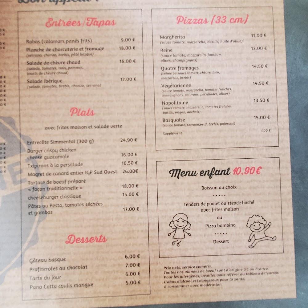 L'Estaminet - Restaurant Bar - Scan Menu 1