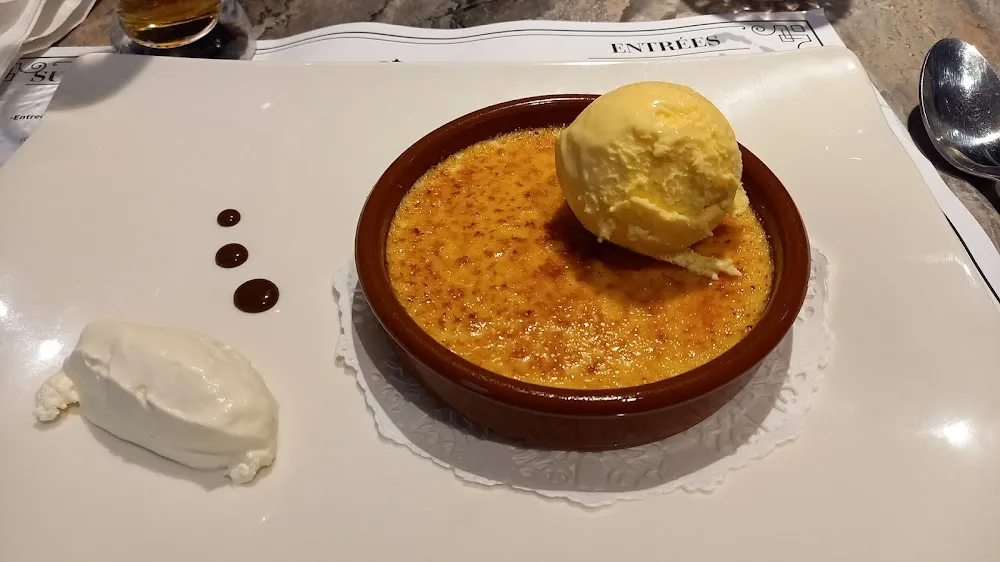 Crême Brûlé Et Boule Vanille