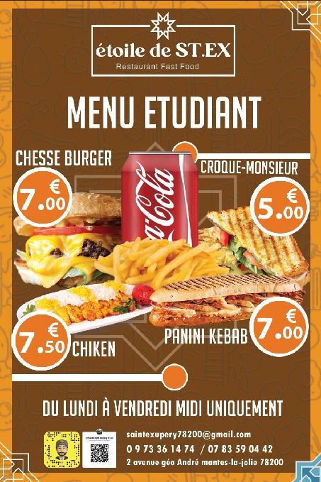 L'Étoile de Saint-Exupéry - Scan Menu 1