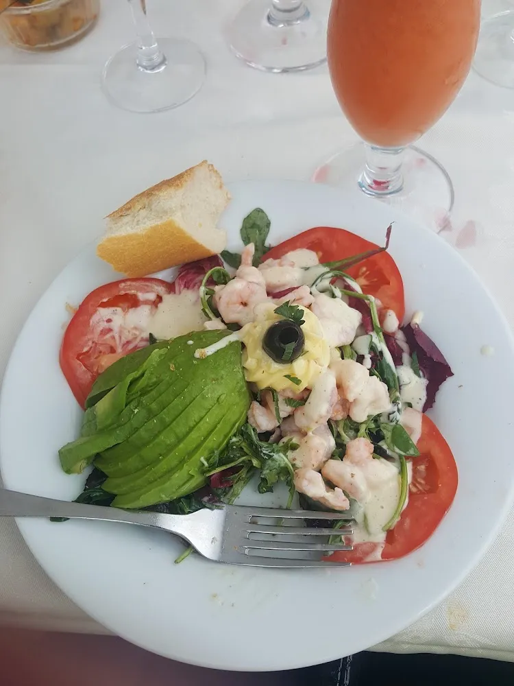 Salade d'avocat Aux Crevettes